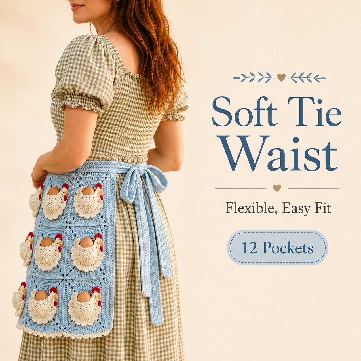 Cottage Hen Egg Collecting Apron
