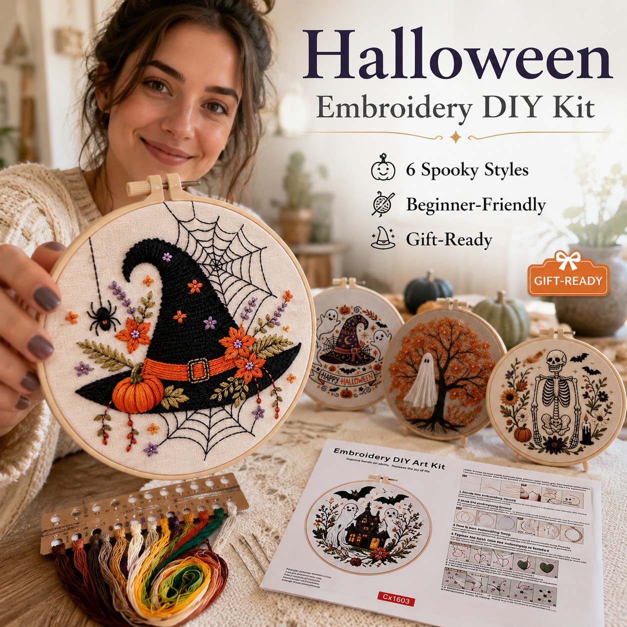 Halloween DIY Stitch Art Kit