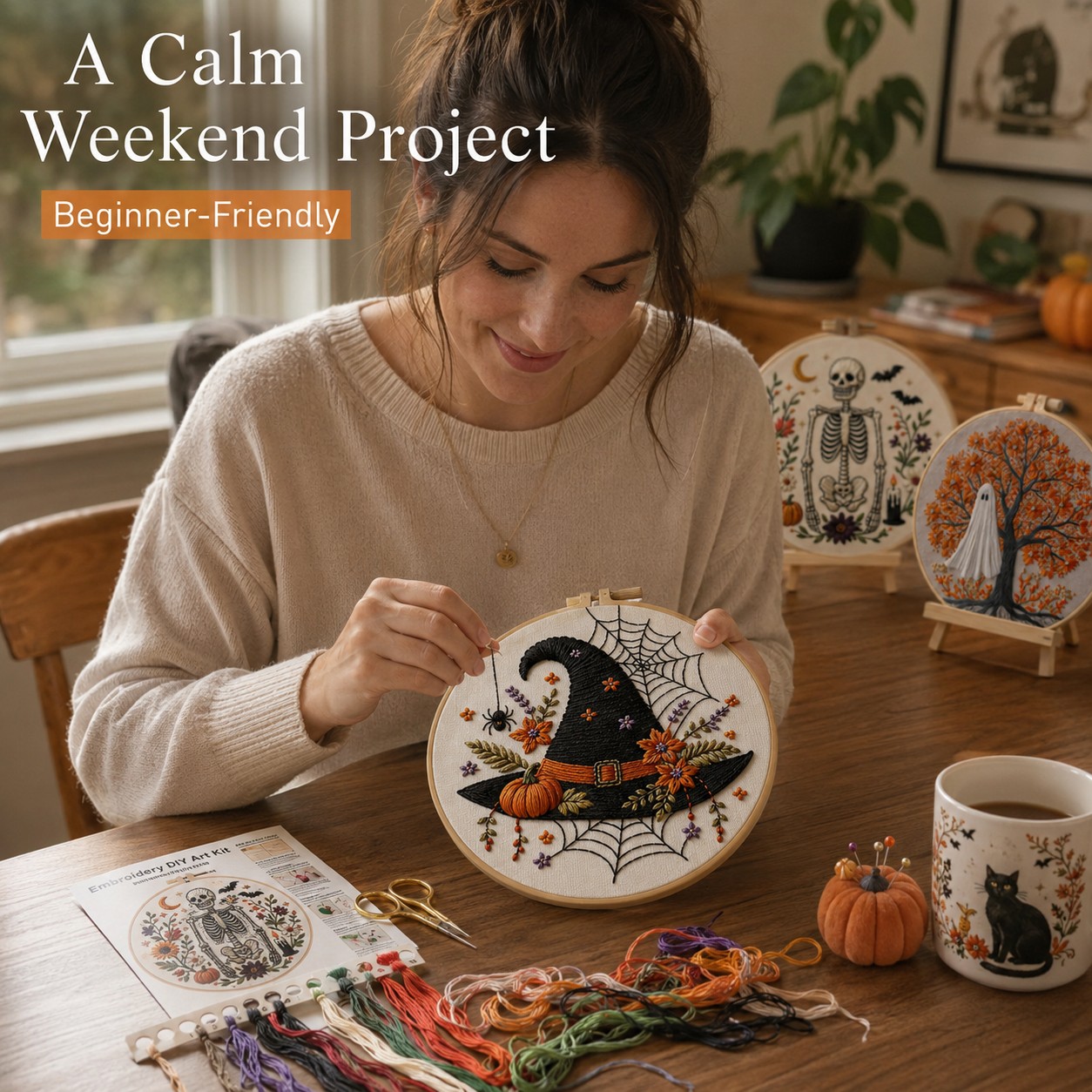 Halloween DIY Stitch Art Kit