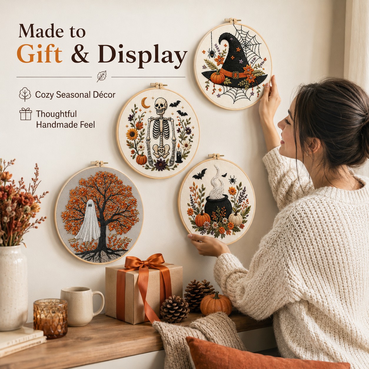 Halloween DIY Stitch Art Kit