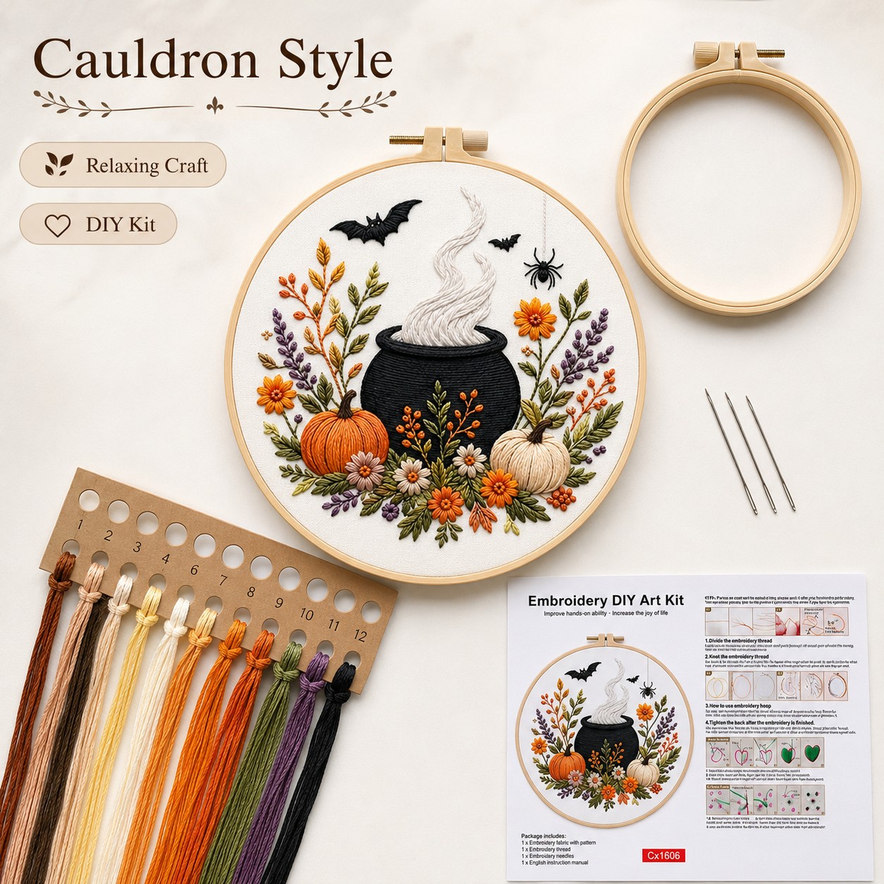 Halloween DIY Stitch Art Kit