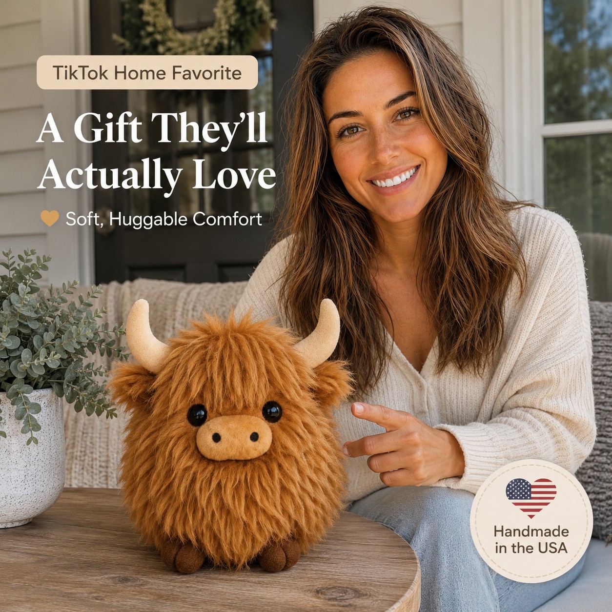 🐂Emotional Support Highland Cow Plush