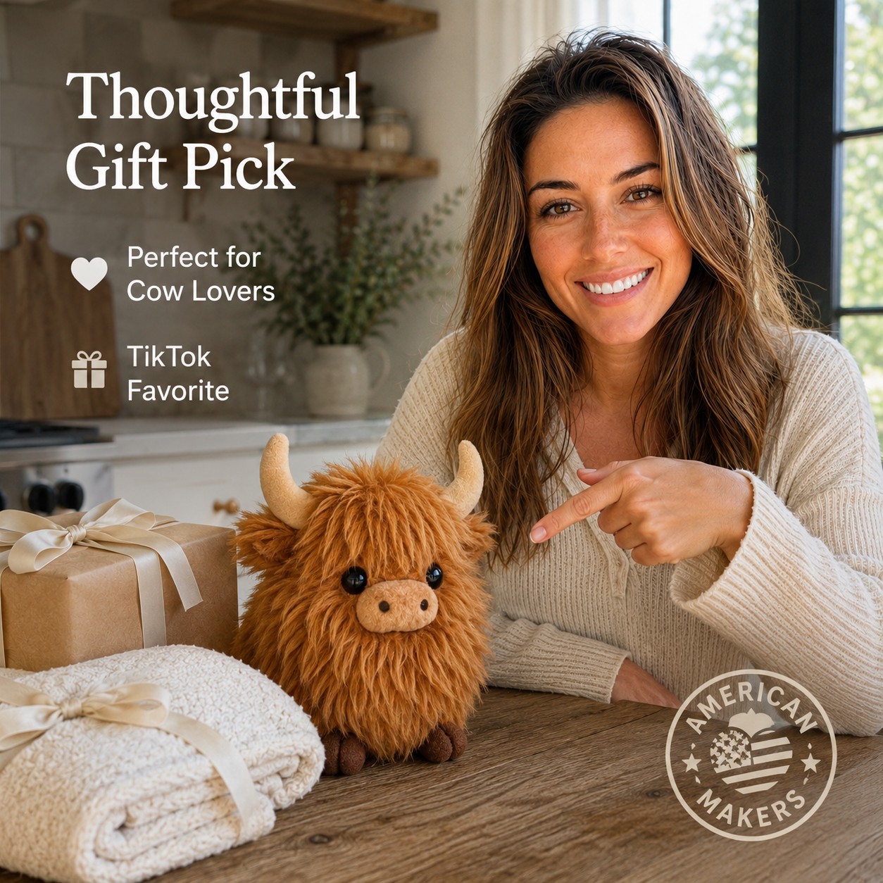 🐂Emotional Support Highland Cow Plush
