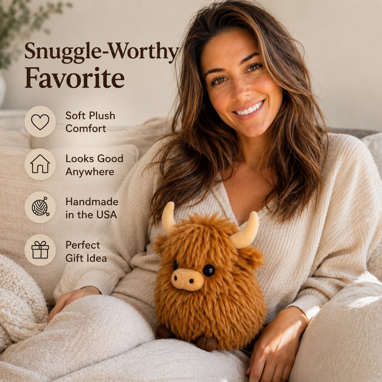 🐂Emotional Support Highland Cow Plush