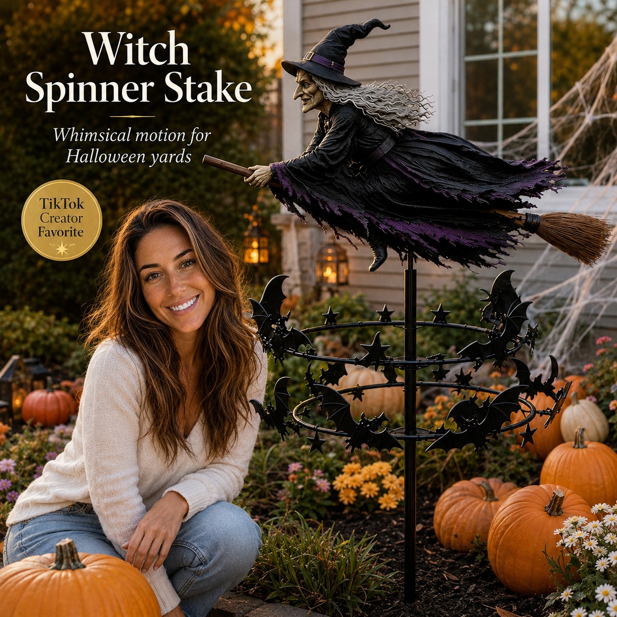 The Enchanted Witch Garden Wind Spinner