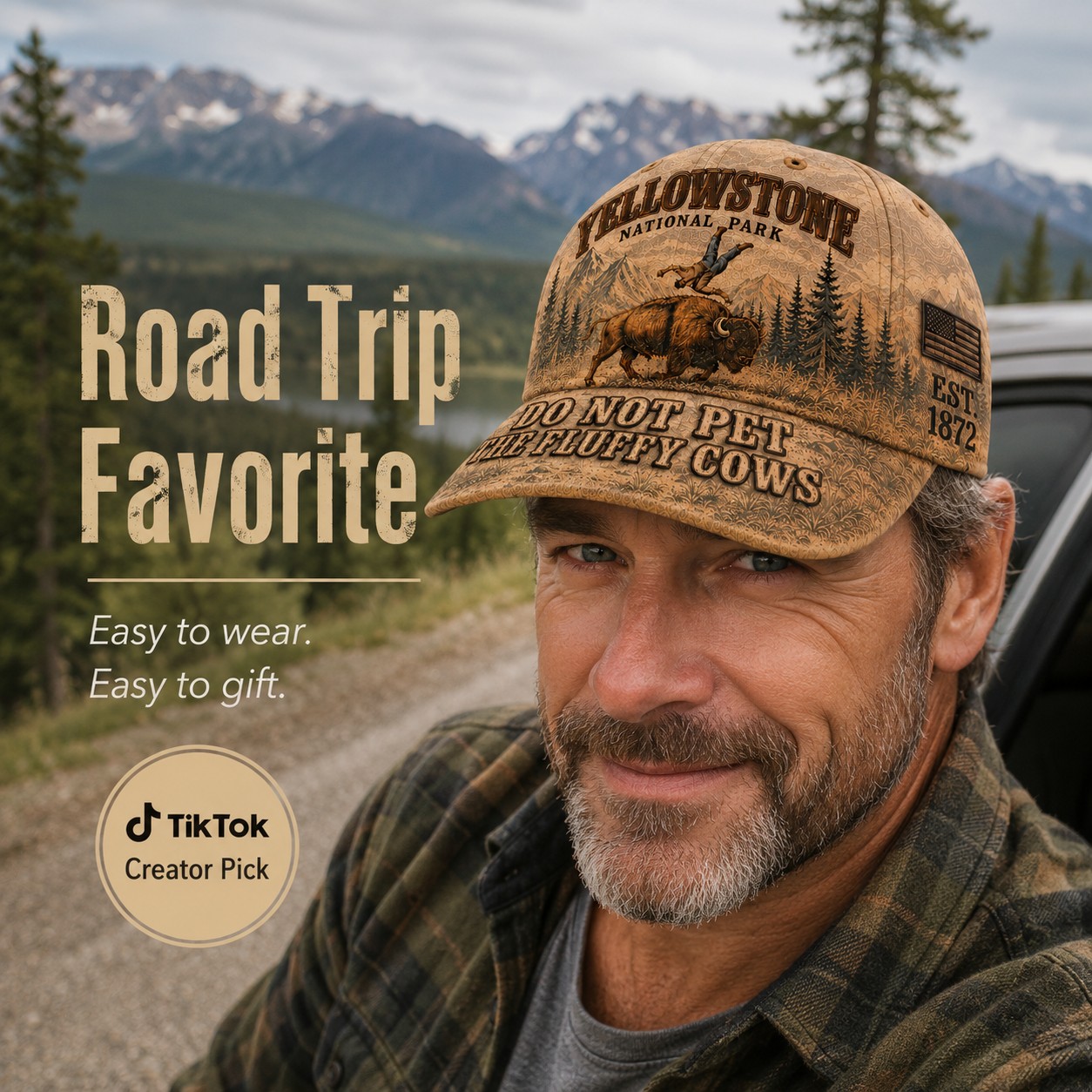 Yellowstone Bison Encounter Hat