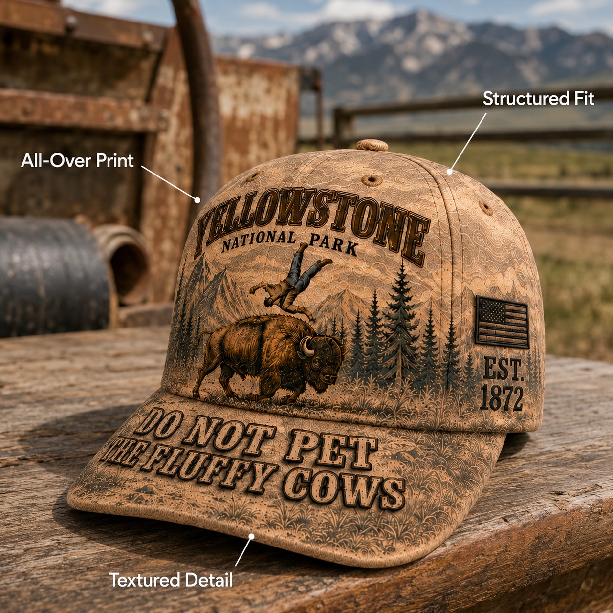 Yellowstone Bison Encounter Hat