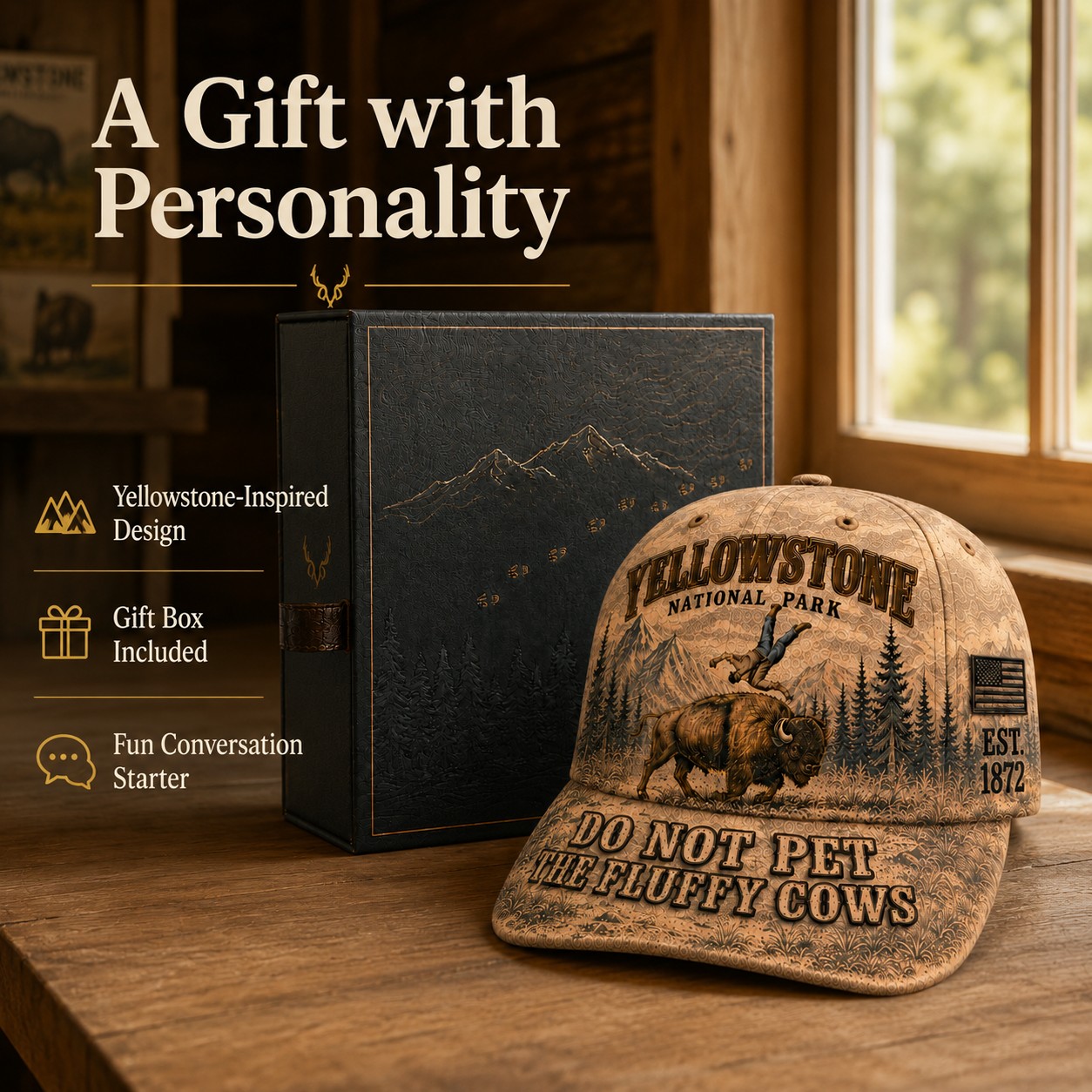 Yellowstone Bison Encounter Hat