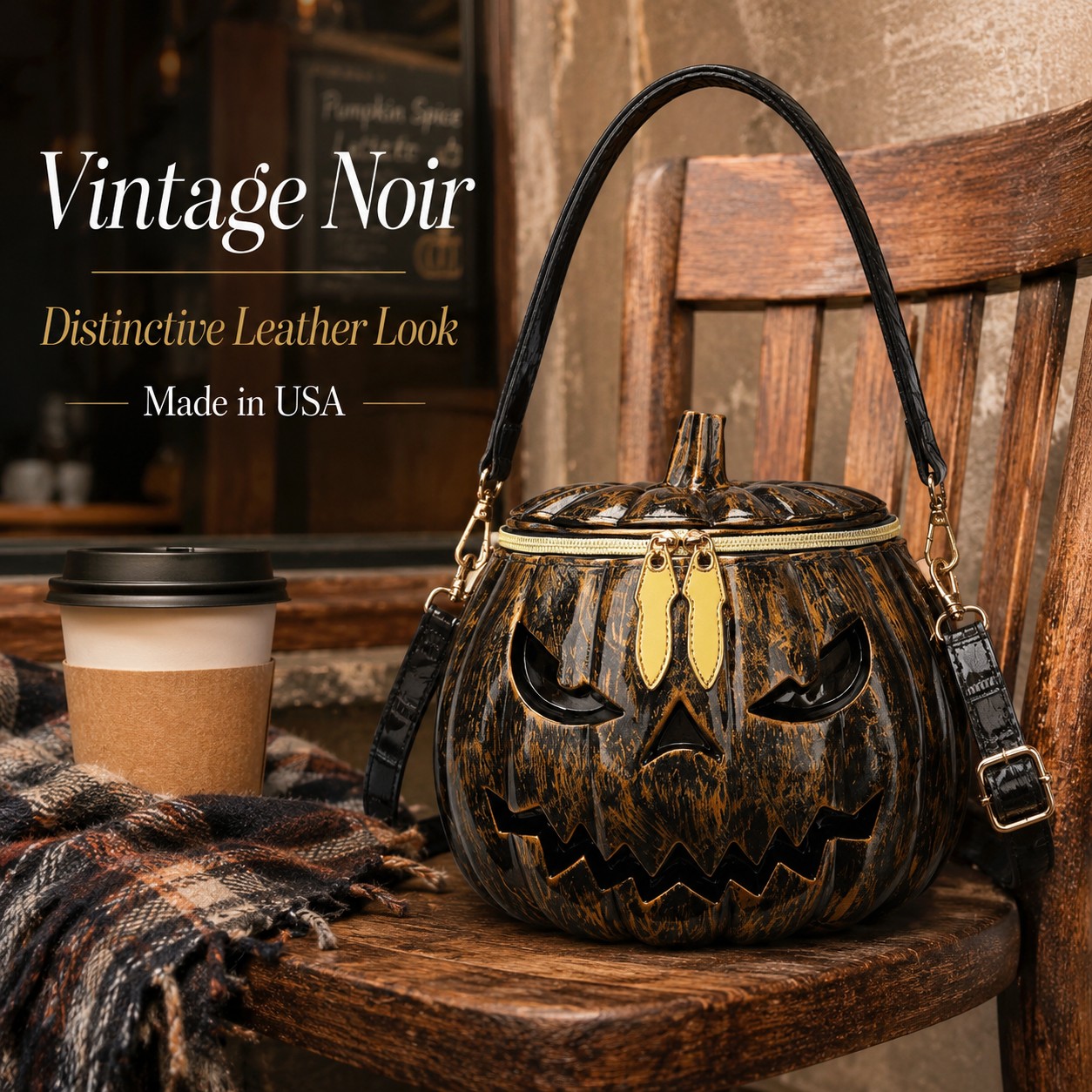 Premium Leather Pumpkin Bag