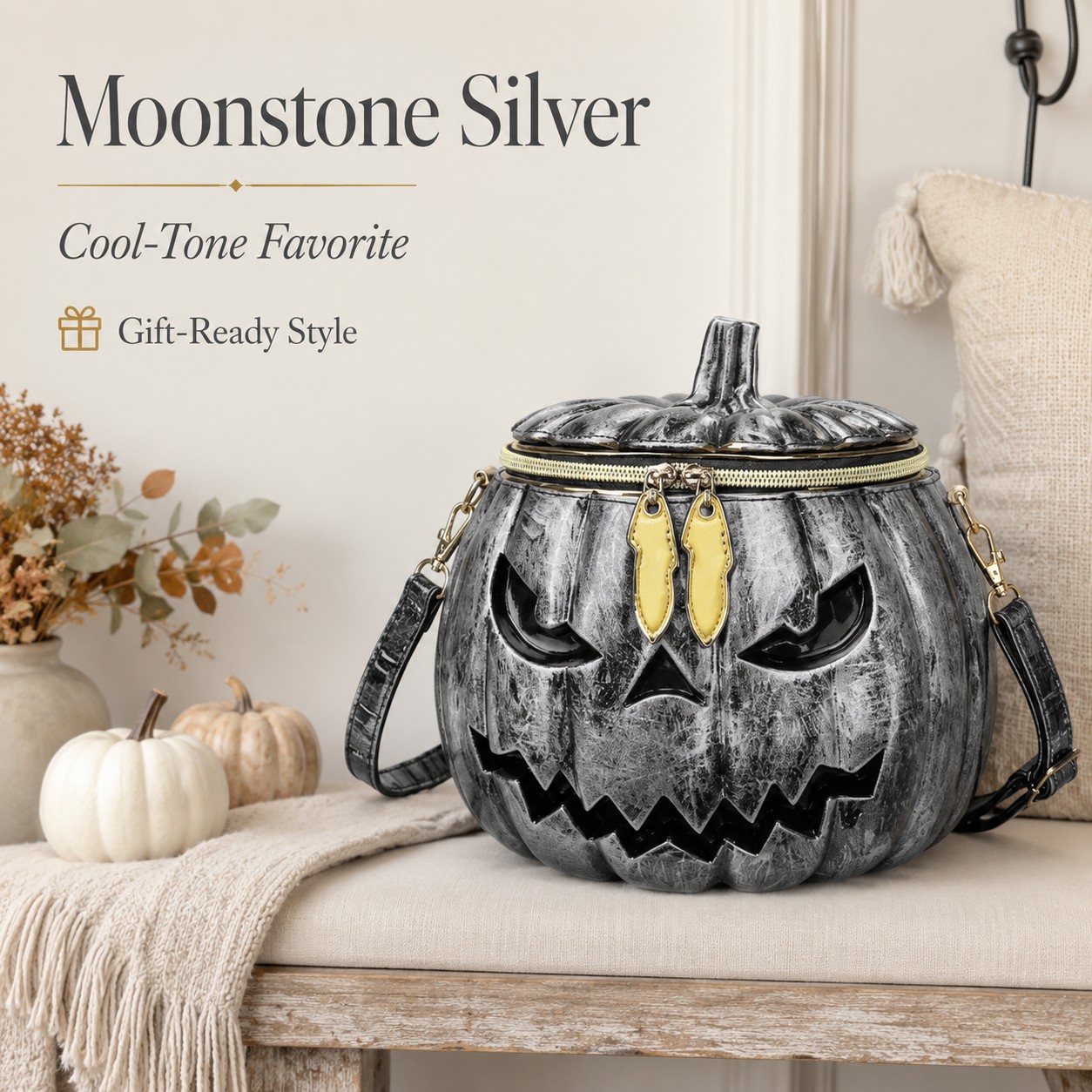 Premium Leather Pumpkin Bag