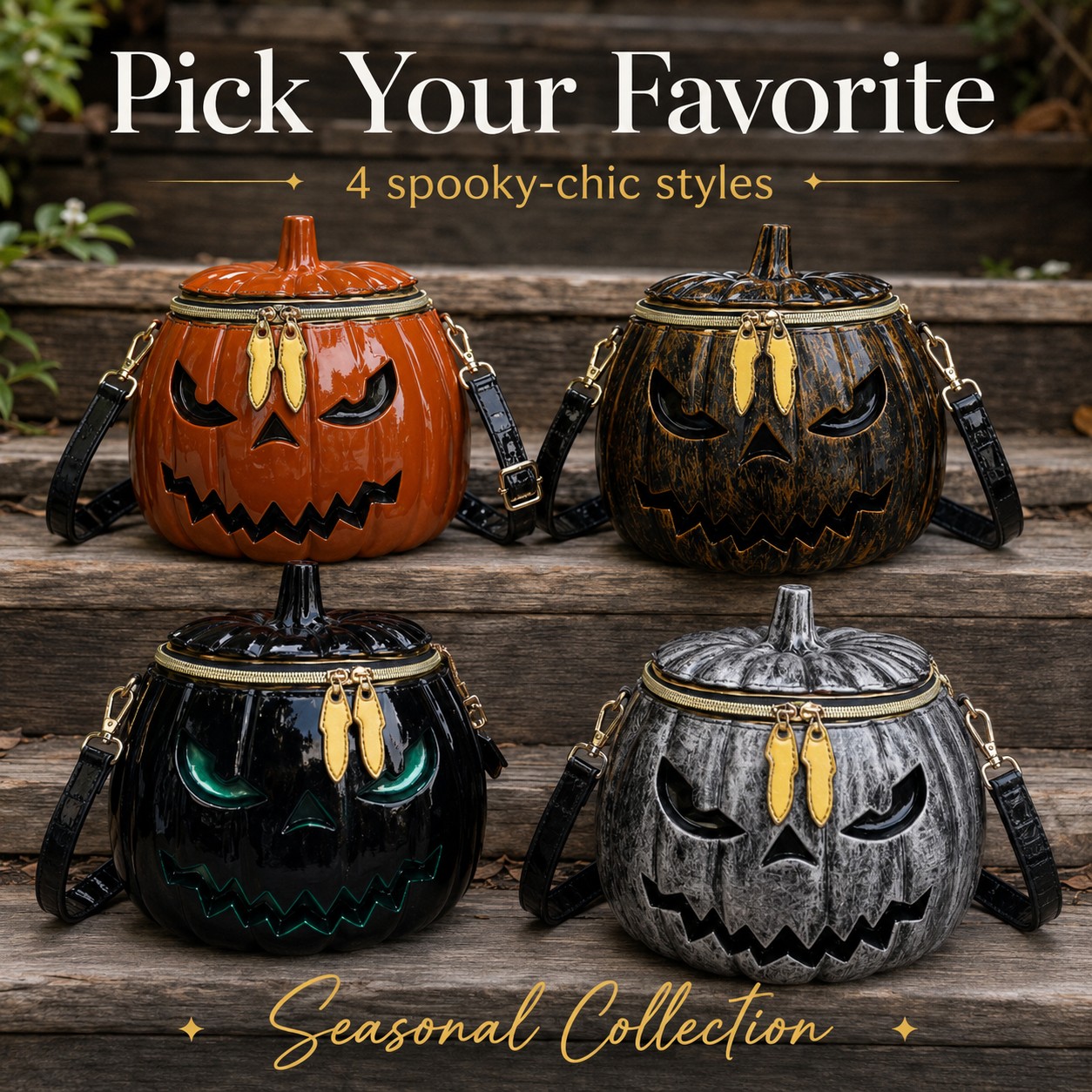 Premium Leather Pumpkin Bag