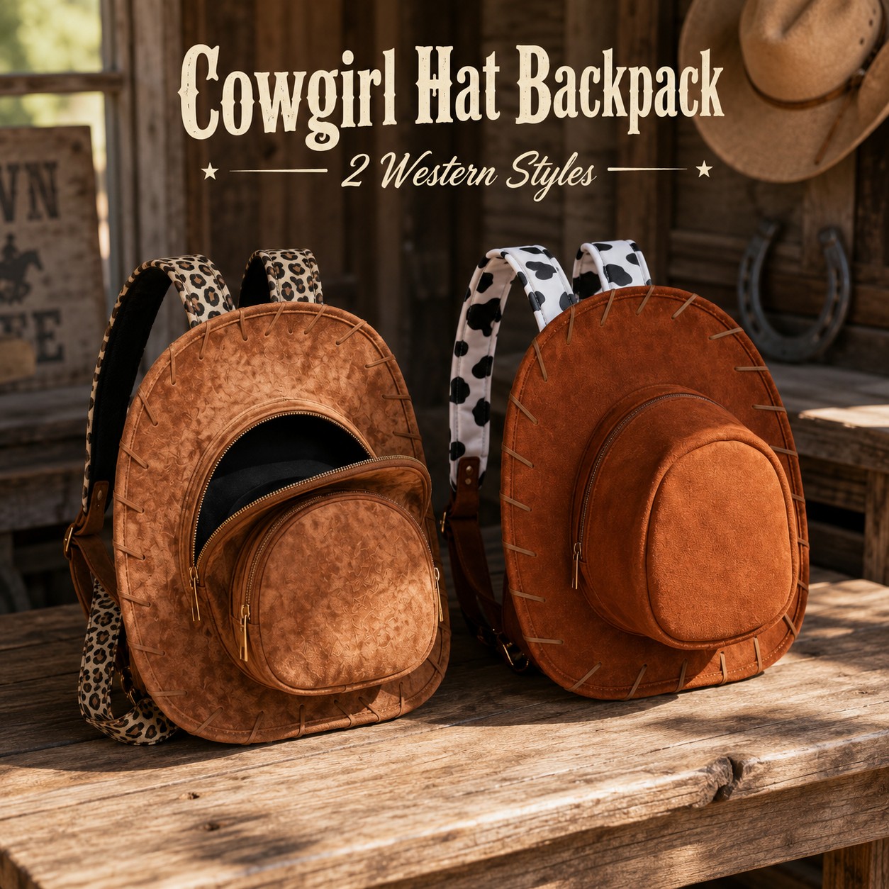 RodeoPop™ Cowgirl Hat Backpack