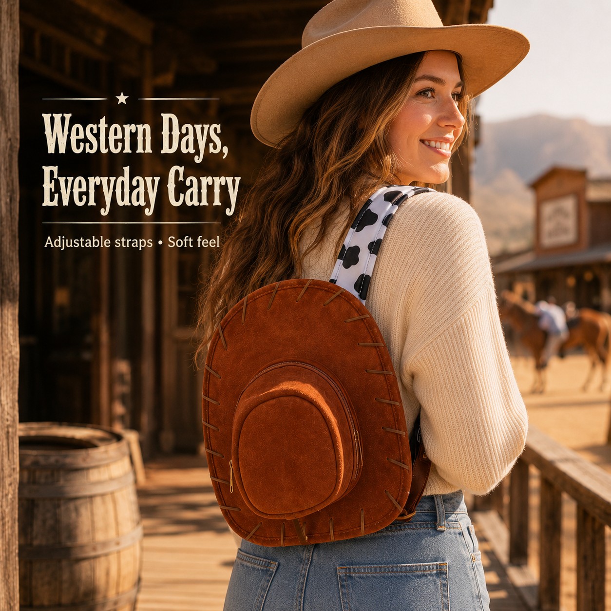 RodeoPop™ Cowgirl Hat Backpack