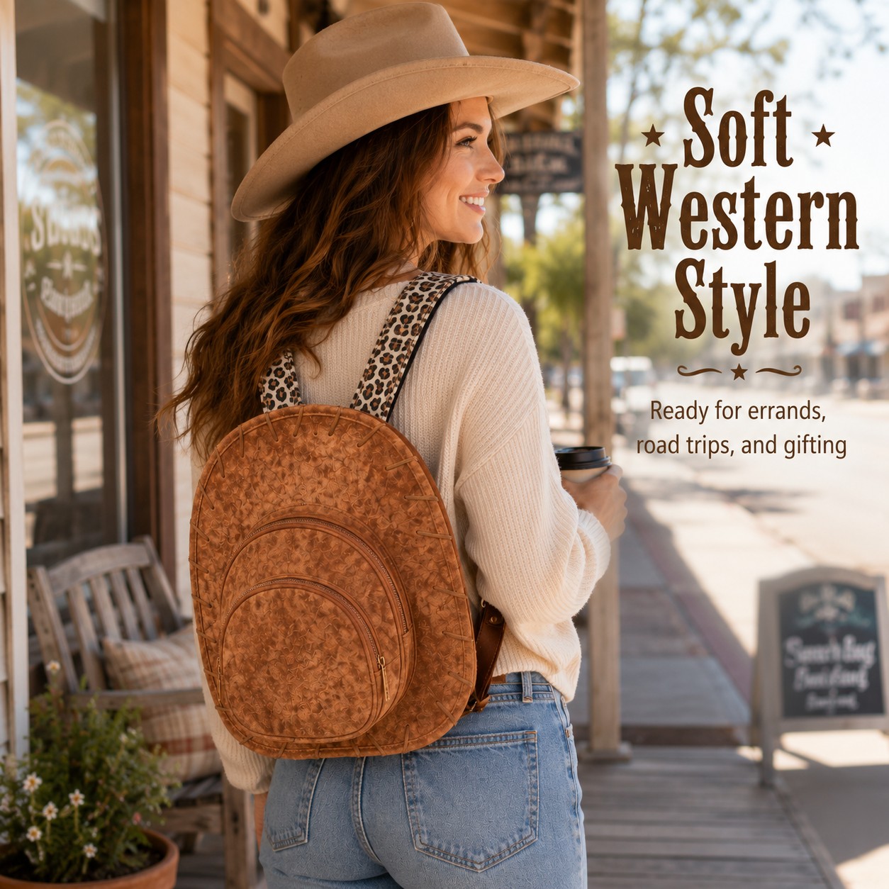 RodeoPop™ Cowgirl Hat Backpack