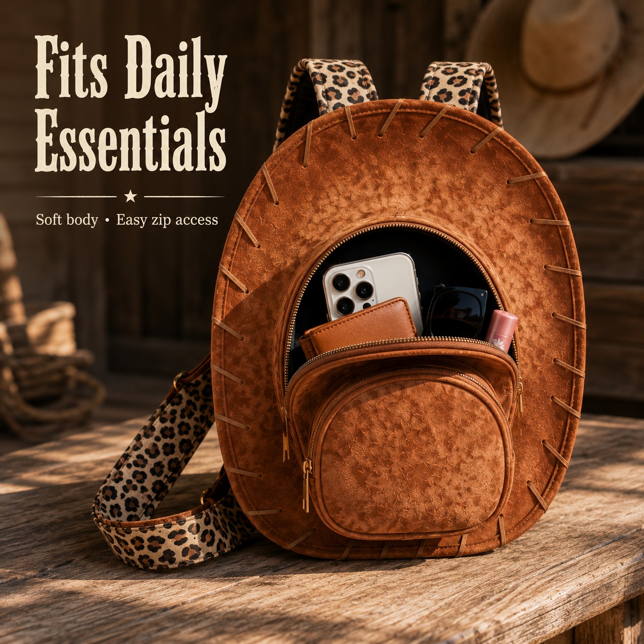 RodeoPop™ Cowgirl Hat Backpack