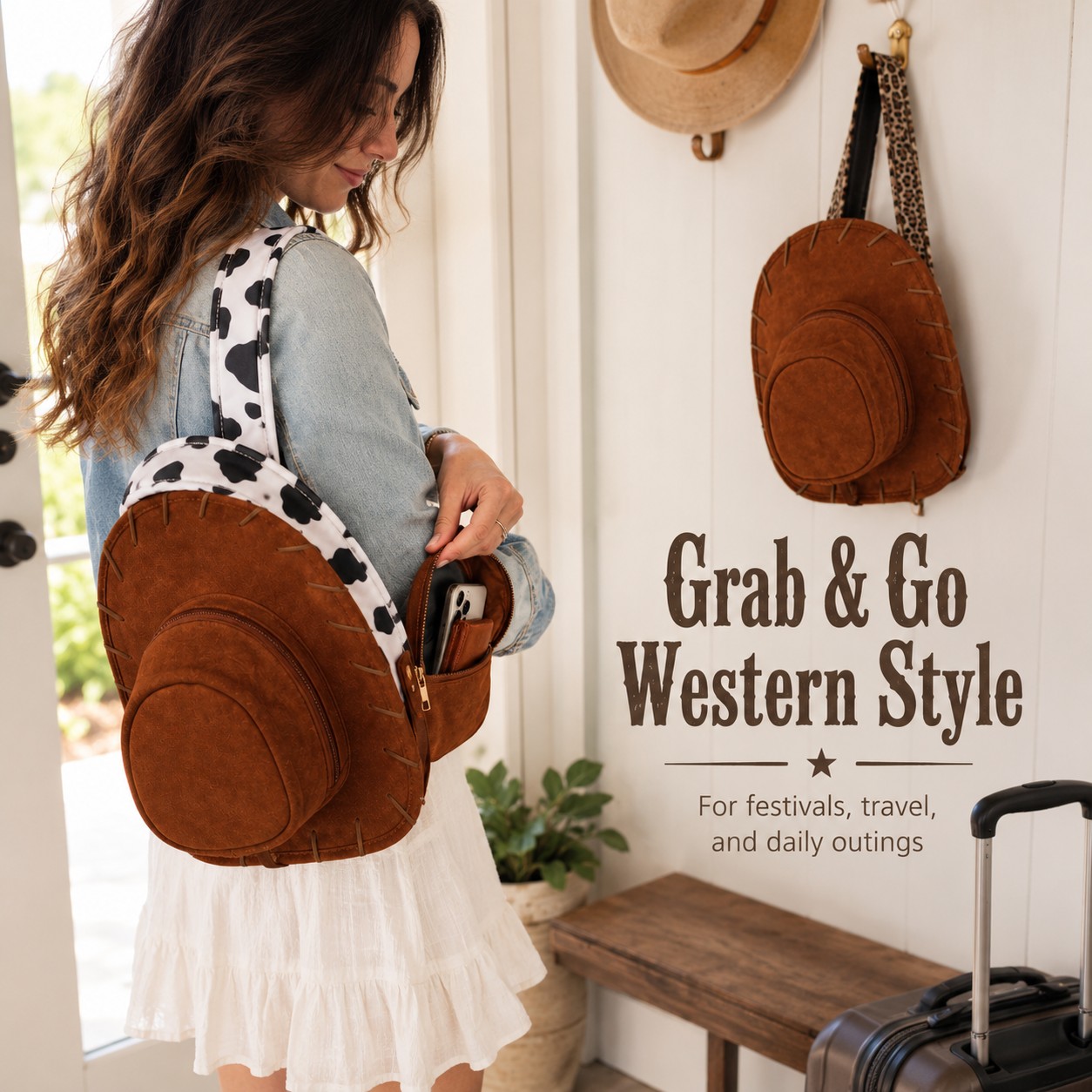 RodeoPop™ Cowgirl Hat Backpack