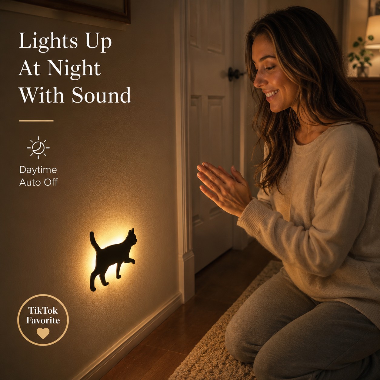 Cat Shadow Night Light Set