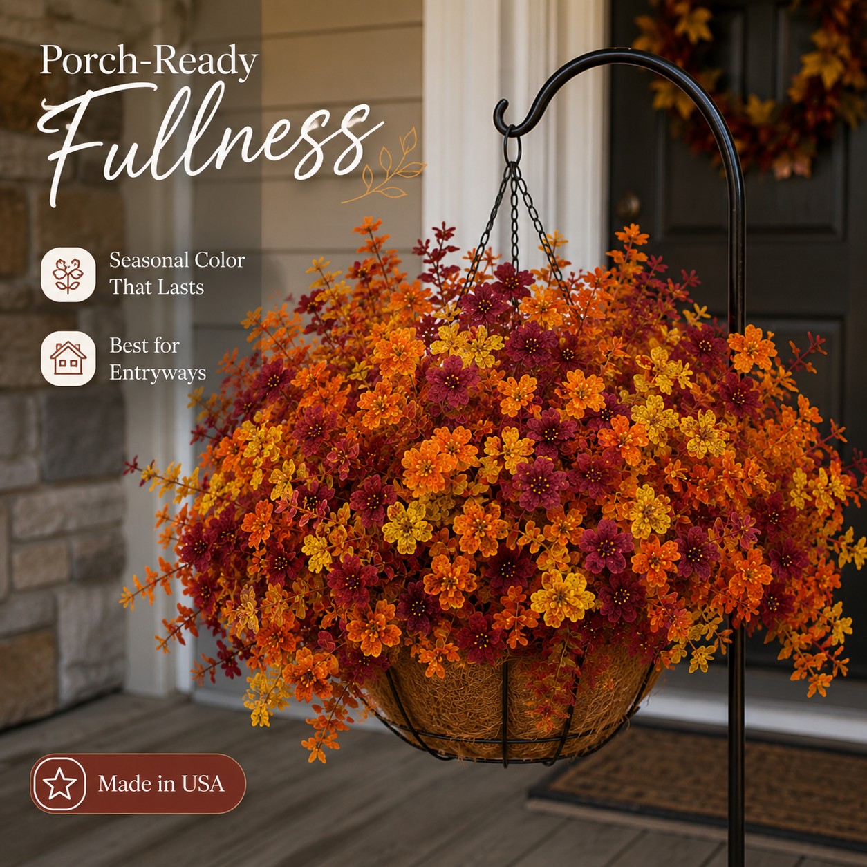 Fall Faux Flower Arrangement