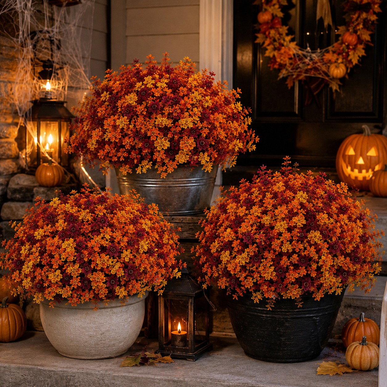 Fall Faux Flower Arrangement