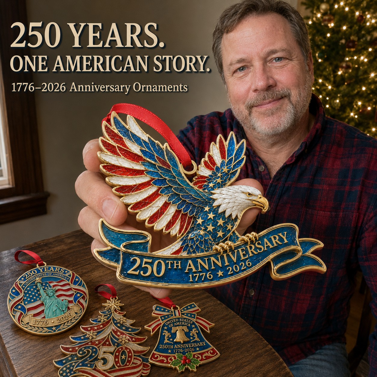 America 250 Anniversary Ornament Collection