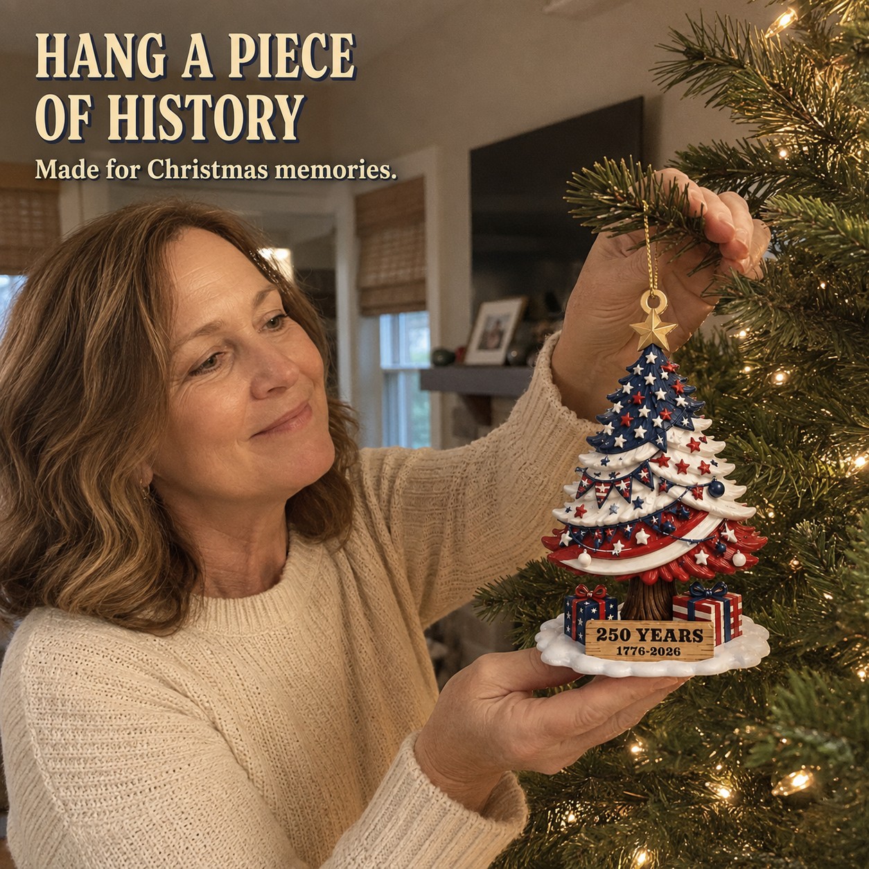 LibertyEver™ 250 Years Christmas Tree Ornament