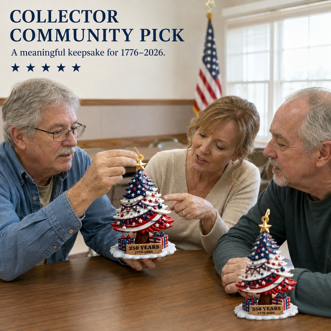 LibertyEver™ 250 Years Christmas Tree Ornament