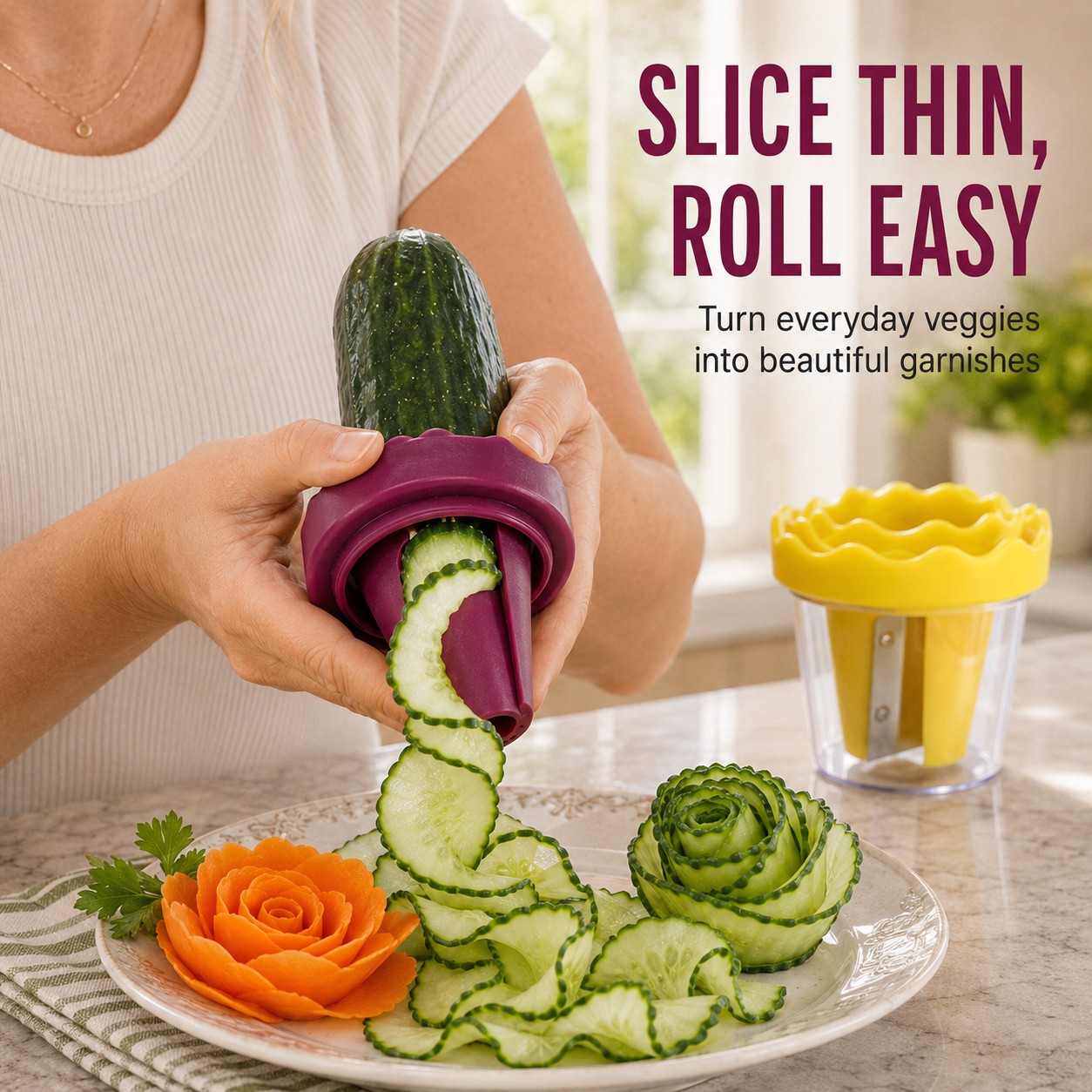 🔥This Week's Special Offer 49% OFF - PetalTwist™ Rose Garnish Maker