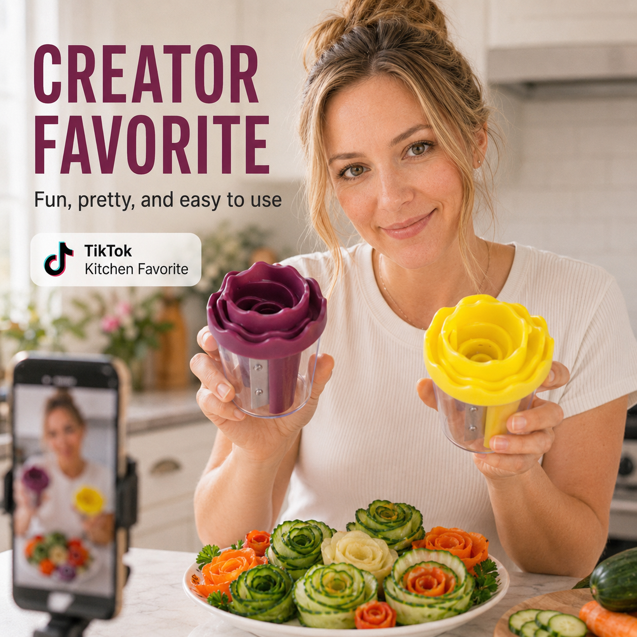 🔥This Week's Special Offer 49% OFF - PetalTwist™ Rose Garnish Maker