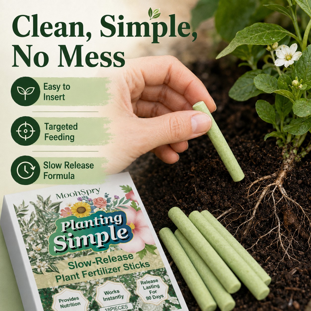 🔋🌱Plant Stick Nutrition Bar & Unlock the secret to thriving plants - 🎁BUY 2 GET 54 STICKS
