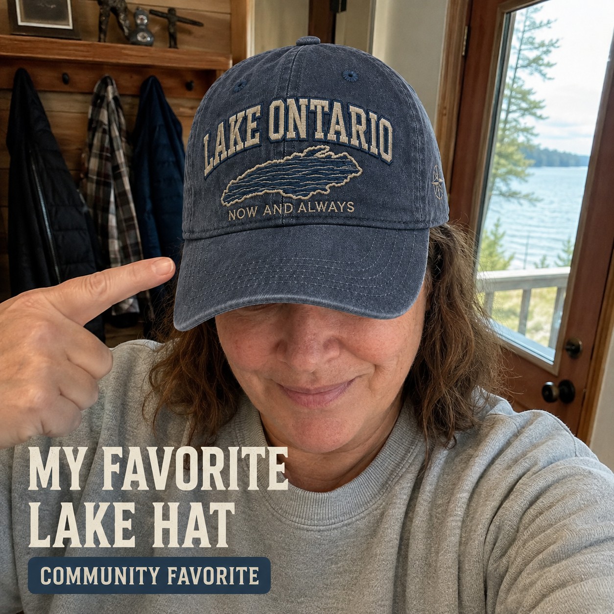 Lake Ontario Now and Always Cap