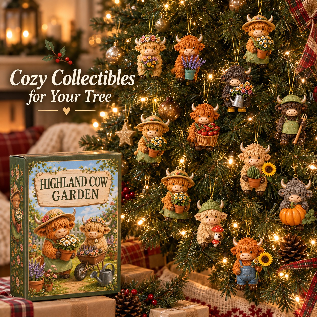 Highland Cow Garden 24-in-1 Advent Calendar