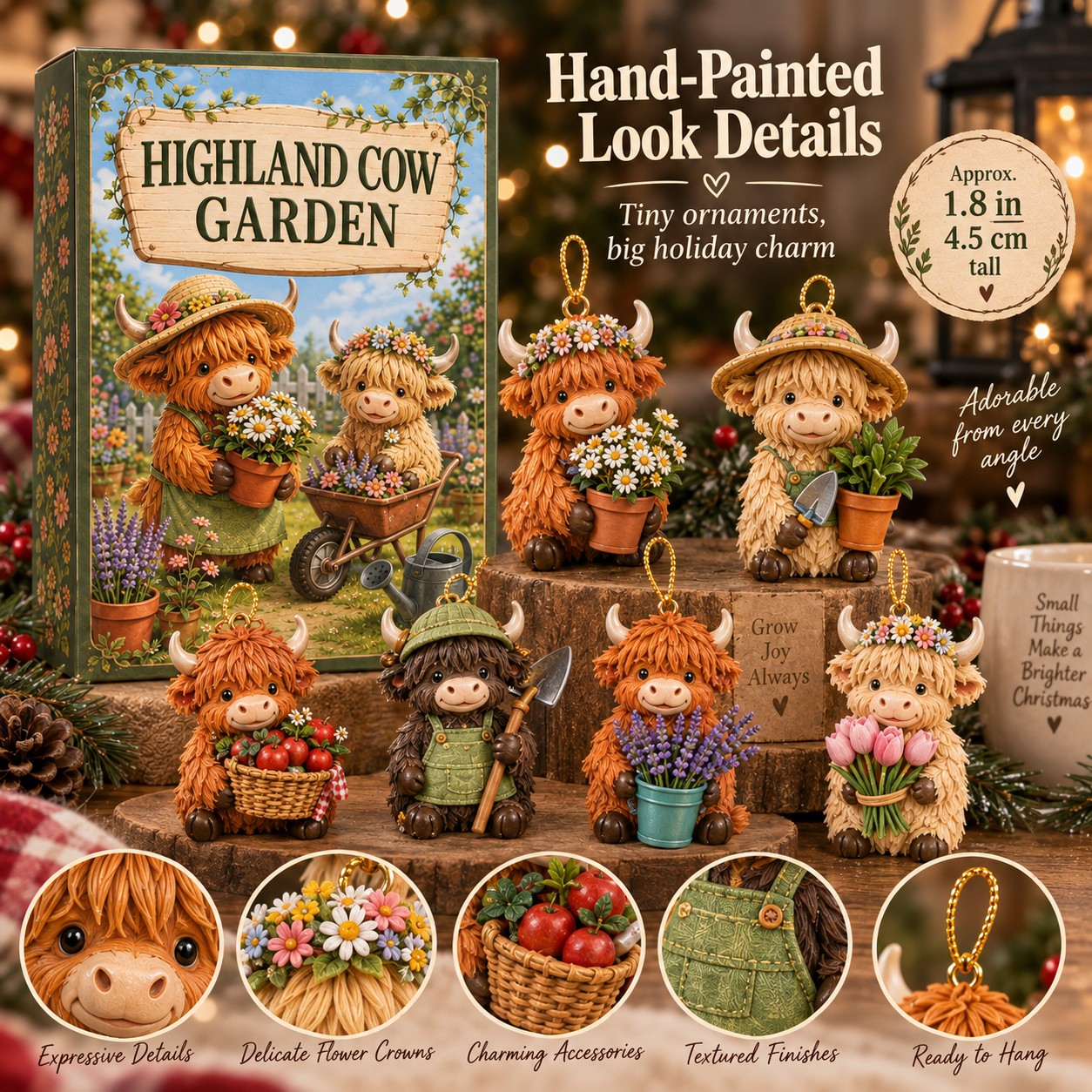 Highland Cow Garden 24-in-1 Advent Calendar