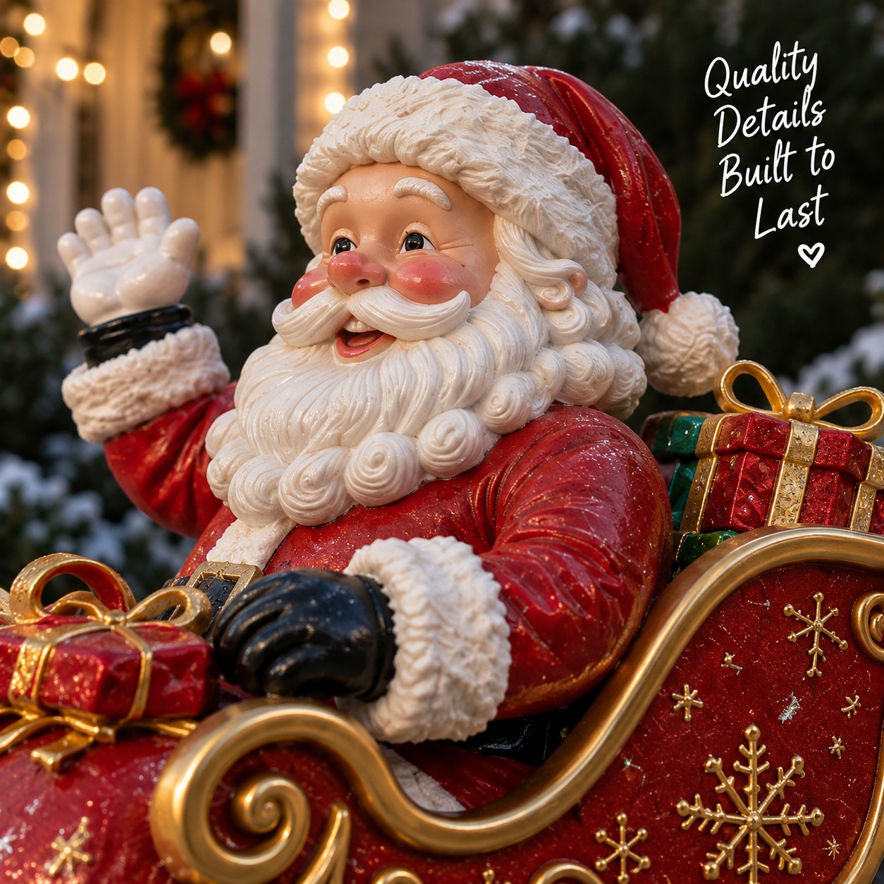 Santa’s Sleigh Cascade Yard Light