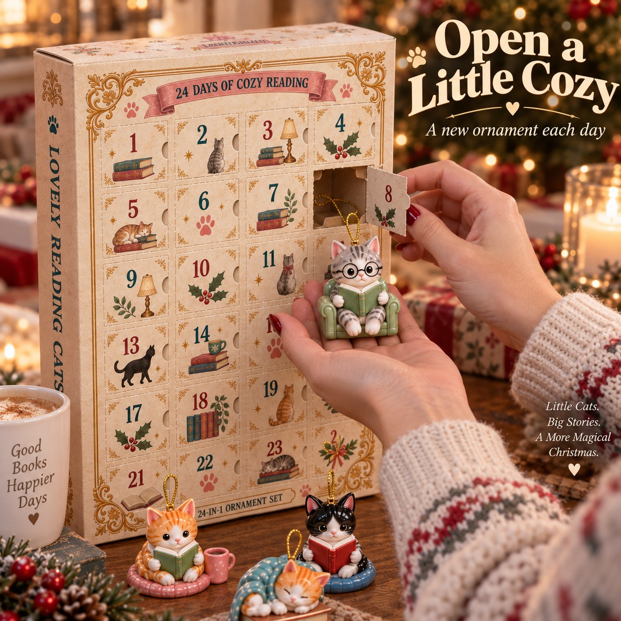 Lovely Reading Cats 24-Day Advent Calendar