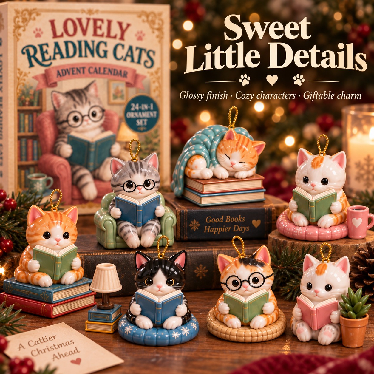 Lovely Reading Cats 24-Day Advent Calendar