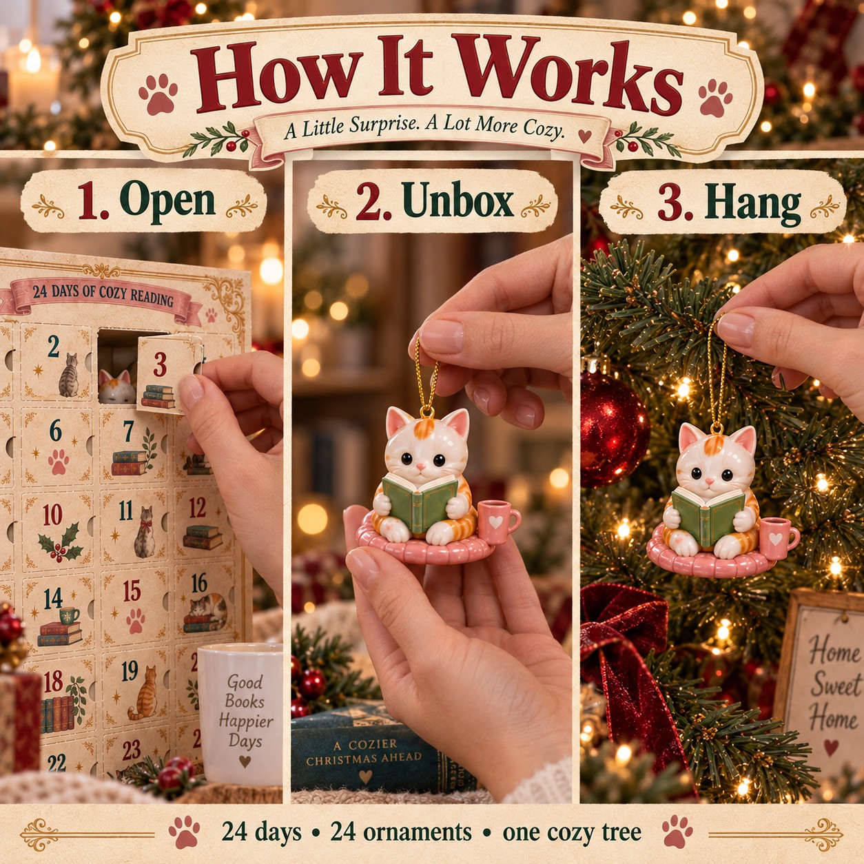 Lovely Reading Cats 24-Day Advent Calendar