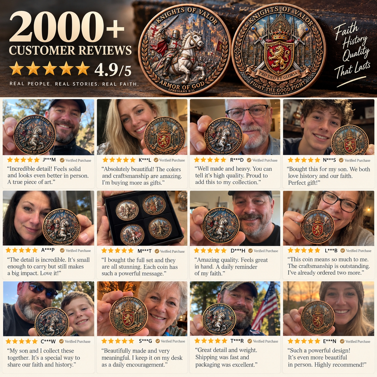 Knights of Valor Armor of God Commemorative Coin