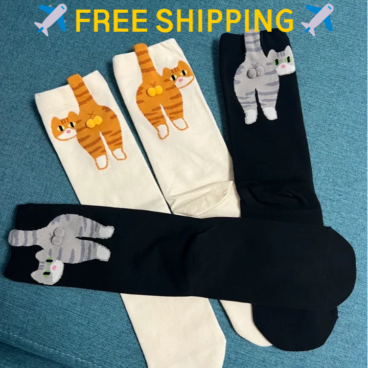 🔥Flash Sale 60% OFF - 🐱Handmade weaving Funny Cat Balls Socks