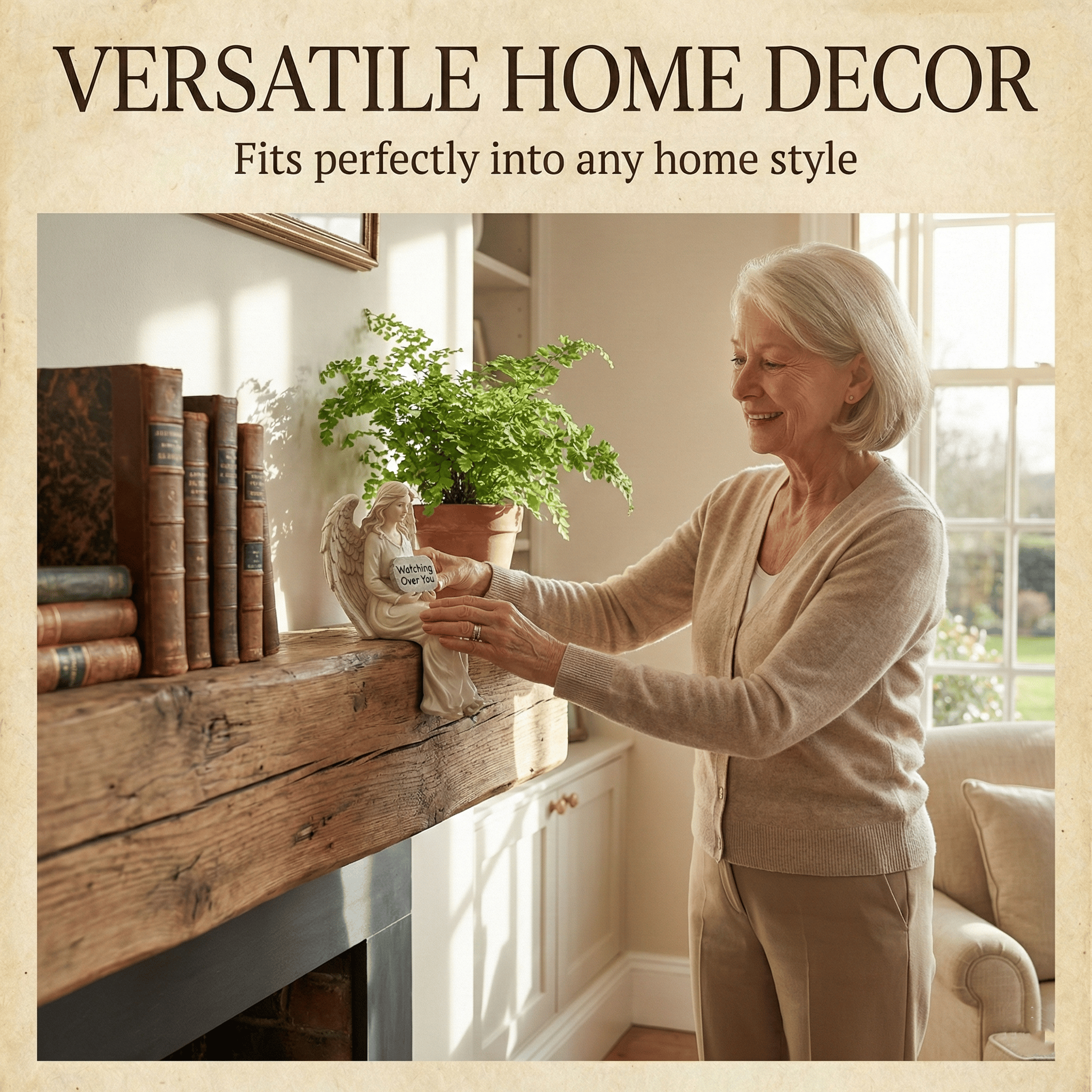 🙏"Little Guardian" Hand-Painted Angel Shelf Sitter - A Symbol of Comfort & Love