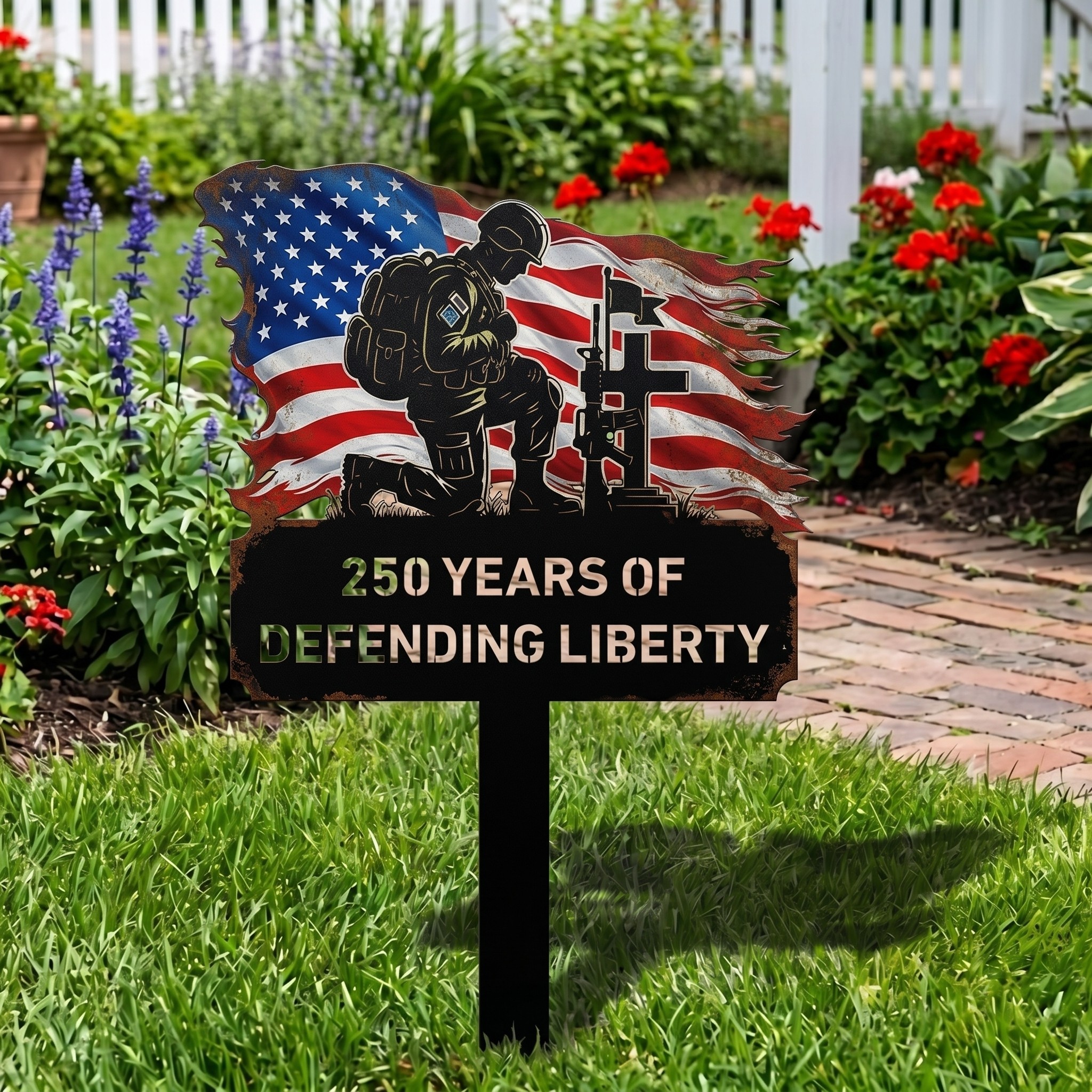 250th Anniversary Garden Stake