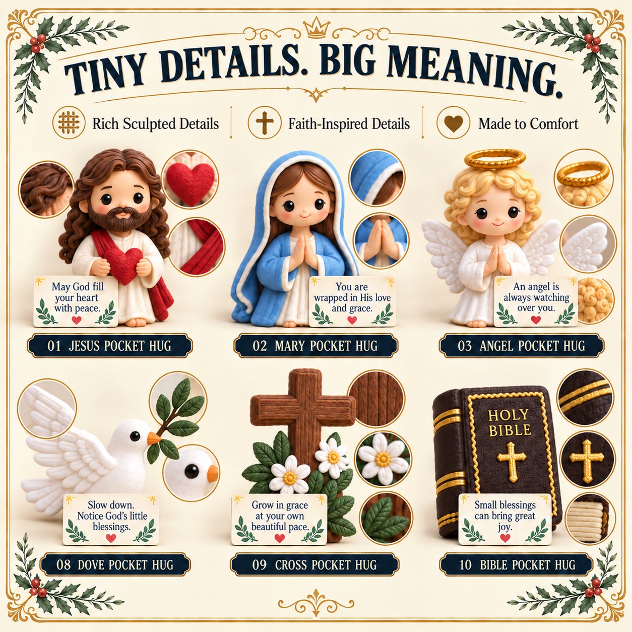 ✝️ 24 Days of Faith-Filled Pocket HugsTM Advent Calendar