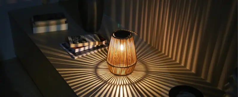 Product Introduction of Handwoven Rattan Solar Lantern, Special Design Outdoor Solar Garden Lights, Waterproof Solar Lights Suitable for Patio, Yard, Porch, Pathway, Decorative Lighting 7