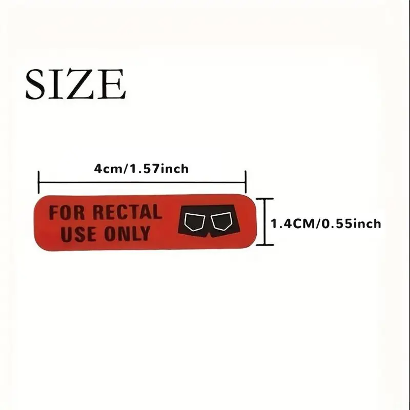 Product Introduction of For Rectal Use Only Letter Pattern Vinyl Sticker (400pcs/set), Waterproof Permanent Adhesive Label Sticker, Self Adhesive Label Sticker for Food, Fruit, Vegetable, Banana, Food Packaging, Desk Office Accessories, School Supplies 14