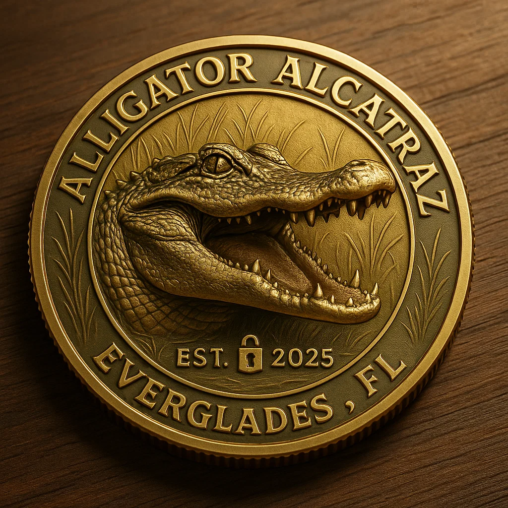 🏆Flash Sale 60% OFF - 🐊Alligator Alcatraz Humor Collectible Coin