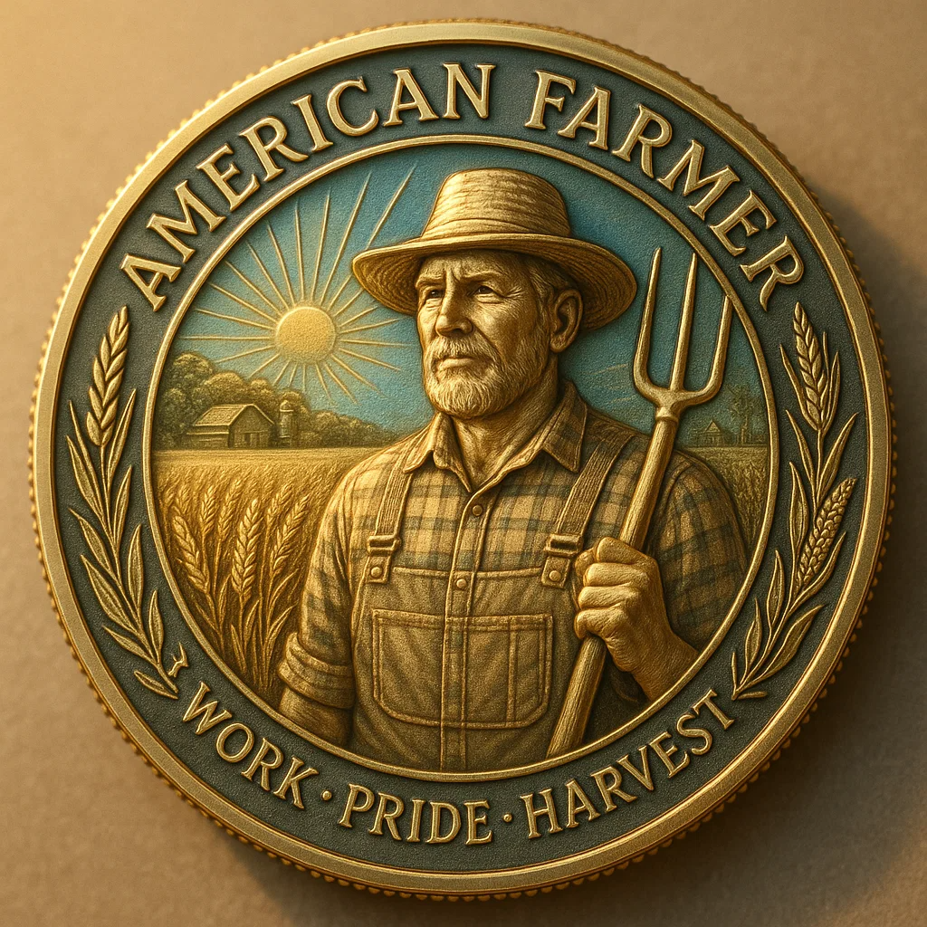 🇺🇸🌾American Farmer Commemorative Coin – Work. Pride. Harvest. 