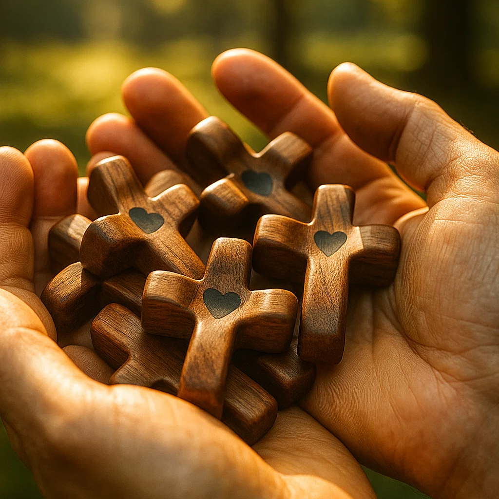 🙏Handmade Cross My Heart - Encouragement Gift