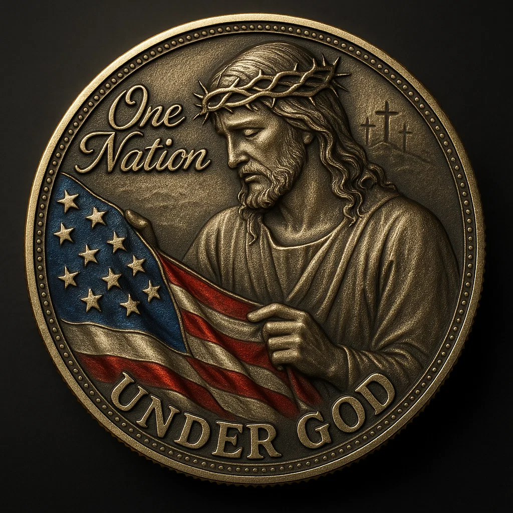 🏆Flash Sale 60% OFF - 🕊️ “One Nation Under God” Patriotic Faith Set 🇺🇸✝️