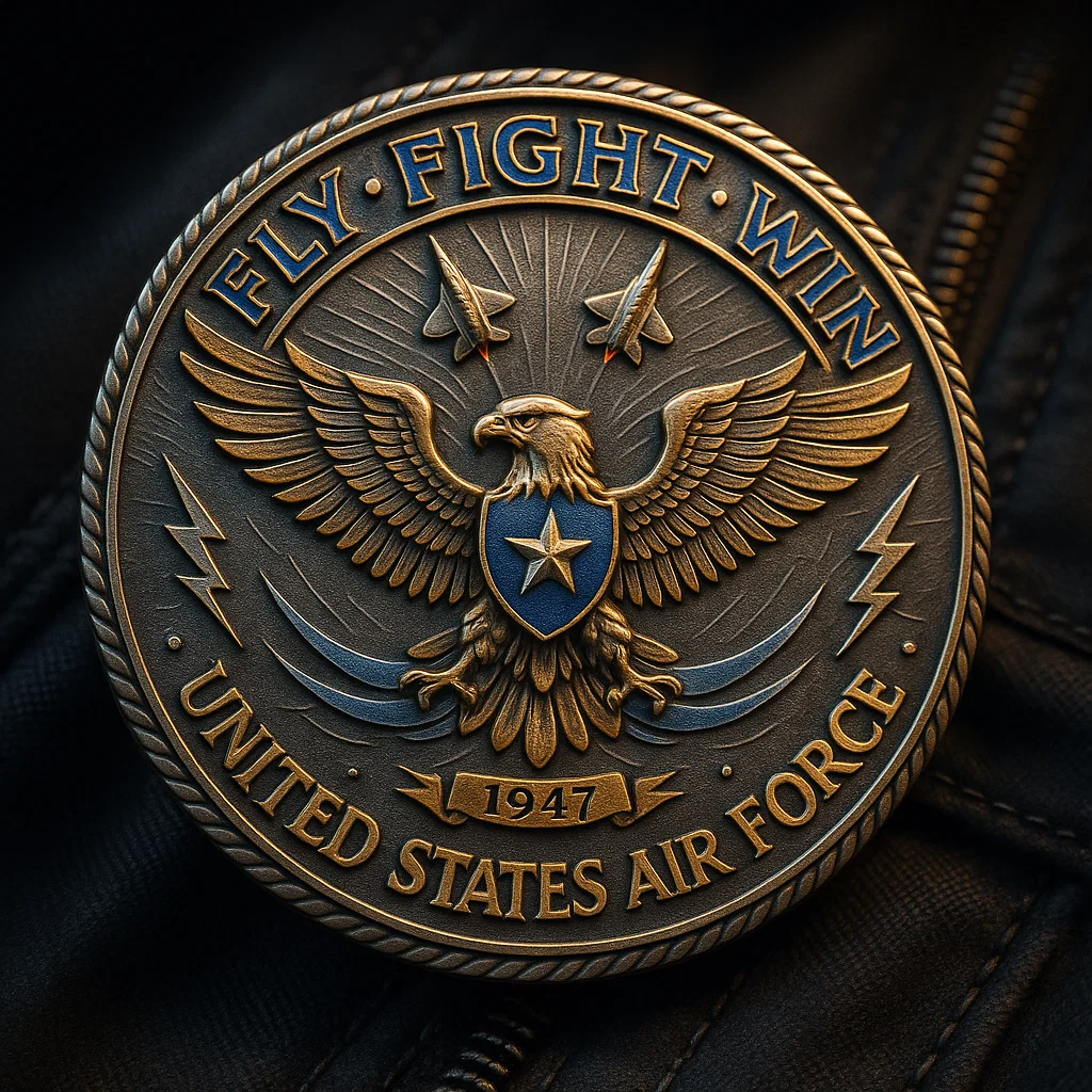 🏆Flash Sale 60% OFF - ✈️ United States Air Force – “Fly, Fight, Win” Commemorative Coin