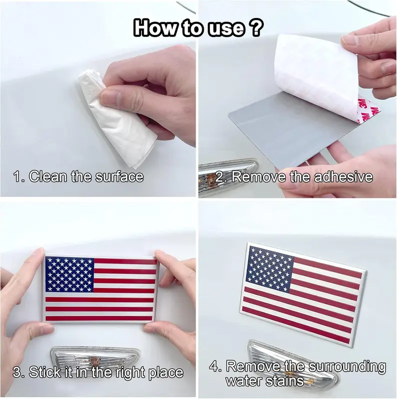 🎖️Independence Day 60% OFF - ★USA★ American Metal Flag Auto Fender Emblem