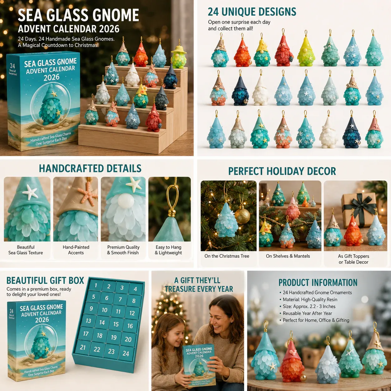 🌊🧝‍♂️ Sea Glass Gnome Advent Calendar 2026